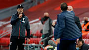 Frank Lampard was not pleased with the foul that went against his side in the first half