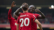 Diogo Jota, Sadio Mané avec Liverpool cette saison 