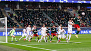 Bayern Munich in action away to Lokomotiv Moscow in the Champions League group stage