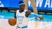 Dennis Schroder viene de promediar la cantidad más alta de minutos por partidos de su carrera con Lakers