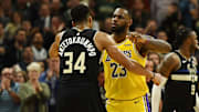 Giannis fue fundamental en la victoria de los Bucks ante los Lakers