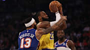 LeBron James anotó 21 puntos y se acercó a Kobe Bryant en la lista histórica de anotadores de la NBA
