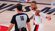 Lillard terminó lesionado en la postemporada de 2020 de la NBA