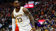 LeBron James celebra la victoria sobre el Utah Jazz