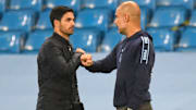 Mikel Arteta und Pep Guardiola.