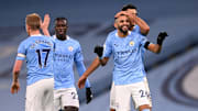 Mahrez grabbed a hat-trick