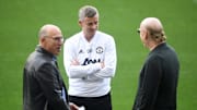 Ole Gunnar Solskjaer with the Glazers