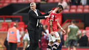 Bruno Fernandes trudges off the field