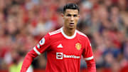 Cristiano Ronaldo avec le maillot de Manchester United. 