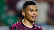 Orbelín Pineda con la selección mexicana en la Copa Oro 2021.