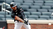 Bryan De La Cruz se estrenó en 2021 en la MLB con los Marlins 