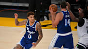 Kyle Kuzma podría ser titular con los Lakers en el primer duelo ante San Antonio