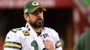 Green Bay Packers quarterback Aaron Rodgers during the NFC Championship Game