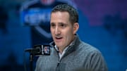 Eagles GM Howie Roseman speaking at the 2020 NFL Draft Combine