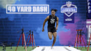 Minnesota Vikings wide receiver Justin Jefferson at the 2020 NFL Combine