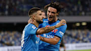 Insigne esulta dopo il goal al Venezia