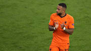 Memphis Depay en su debut en la Euro