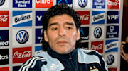 Diego Maradona quando era CT dell'Argentina