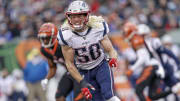 New England Patriots' linebacker Chase Winovich pursues the play against the Cincinnati Bengals