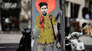 El grafiti que le hicieron a Messi cuando anunció su salida