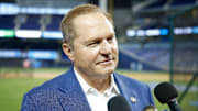 Agent Scott Boras meets with the press at Yankee Stadium