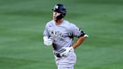 El slugger Aaron Judge conectó su primer jonrón de la campaña en esta serie contra los Orioles