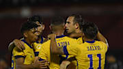 Newell's Old Boys v Boca Juniors - Copa De La Liga Profesional 2021 - Boca festeja el gol ante Newell's