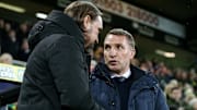 Daniel Farke and Brendan Rodgers meet again on Saturday