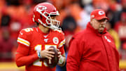 Kansas City Chiefs QB Patrick Mahomes and coach Andy Reid
