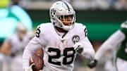 Oakland Raiders rookie RB Josh Jacobs might miss today's game with a shoulder injury