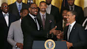LeBron James visitó la Casa Blanca cuando fue campeón de la NBA con el Heat