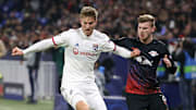 Joachim Andersen face au RB Leipzig de Timo Werner. 
