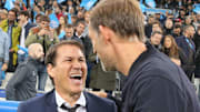 Thomas Tuchel et Rudi Garcia, Olympique Lyonnais v Paris Saint-Germain - Ligue 1