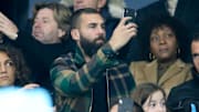 Benoît Paire dans les tribunes de l'Orange Vélodrome.