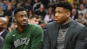 Giannis y Thanasis Antetokounmpo tuvieron una álgida discusión con un fanático luego del juego ante Lakers
