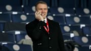 Le vice-président de Monaco Oleg Petrov, dans les tribunes du Parc des Princes