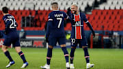 Mbappé a marqué son premier but cette saison en Ligue des Champions sur penalty