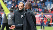 Les entraîneurs de Paris et Nice, Thomas Tuchel et Patrick Vieira.