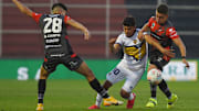 El "Changuito" Zeballos en acción.