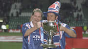 Paul Gascoigne (left) and teammate Ally McCoist