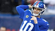 Eli Manning fue el líder de los Giants que sorprendieron a los Patriots en 2004