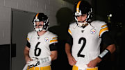 Pittsburgh Steelers QBs Duck Hodges and Mason Rudolph battled for the starting role all season
