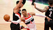 Westbrook anota 20.6 puntos por juego con los Wizards en la temporada 2020-21 de la NBA