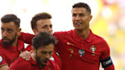 Cristiano Ronaldo a une raison d'avoir le sourire après ce match. 