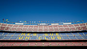 Una vista interna del Camp Nou