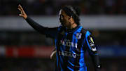 Ronaldinho en un partido de Querétaro.
