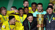 Die Dortmunder freuten sich riesig über den Pokalgewinn