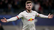 Werner during RB Leipzig's Champions League clash with Tottenham