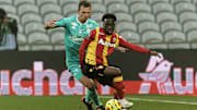 Romain Thomas face au RC Lens en début de saison. 