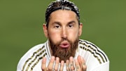 Sergio Ramos buteur dans le match Real Madrid CF v Getafe CF  - La Liga